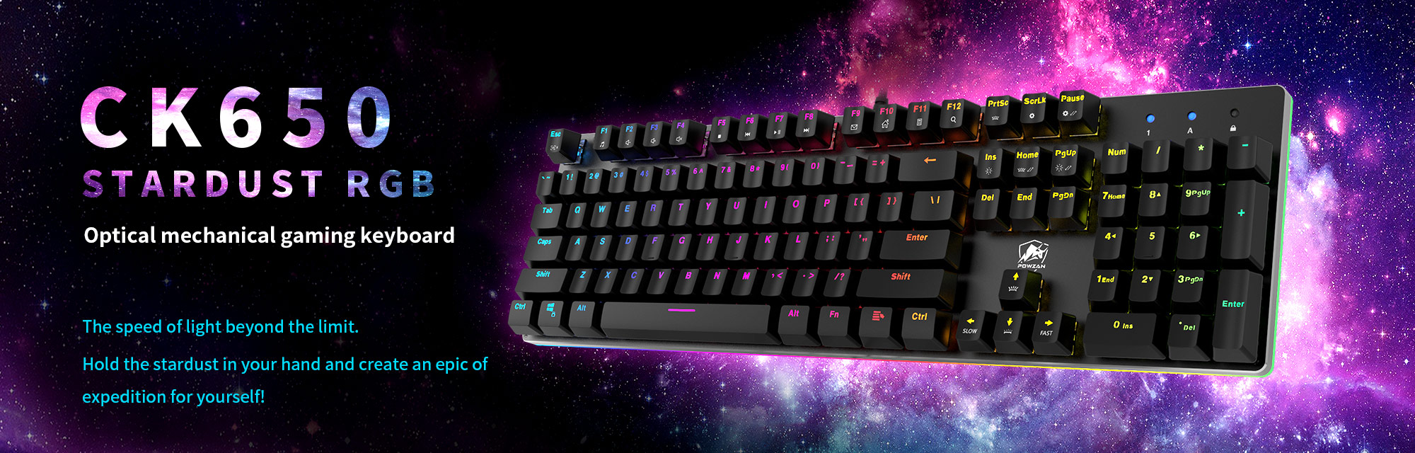 CK650 Stardust RGB Backlit Optical Mechanical Gaming Keyboard