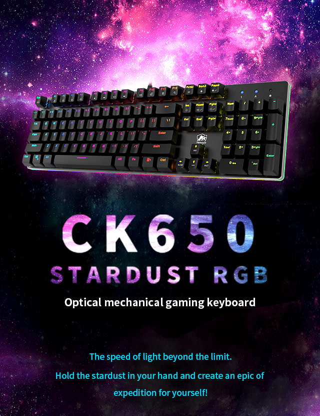 CK650 Stardust RGB Backlit Optical Mechanical Gaming Keyboard