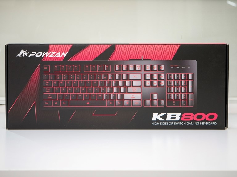 KB800幻彩靜音遊戲鍵盤 外包裝